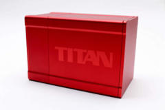 Boxgods Titan Solid Red Deck Box